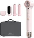 GOKOCO Secador de Cabelo 5 em 1 Conjunto, 1400W Alta Velocidade 110000 Rpm, Kit Modelador Liso e Cacheado com Bocal Magnético BIVolt